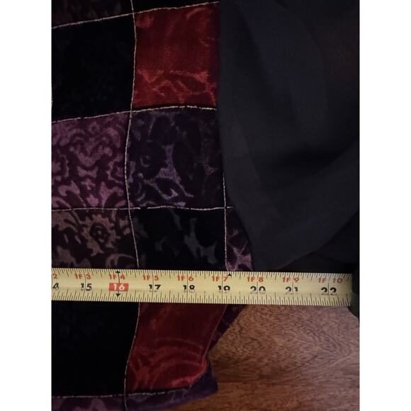 Vintage Bedford Fair Whimsigoth Festival Velvet Burnout Long Sleeve Top Size 14 - Picture 5 of 9